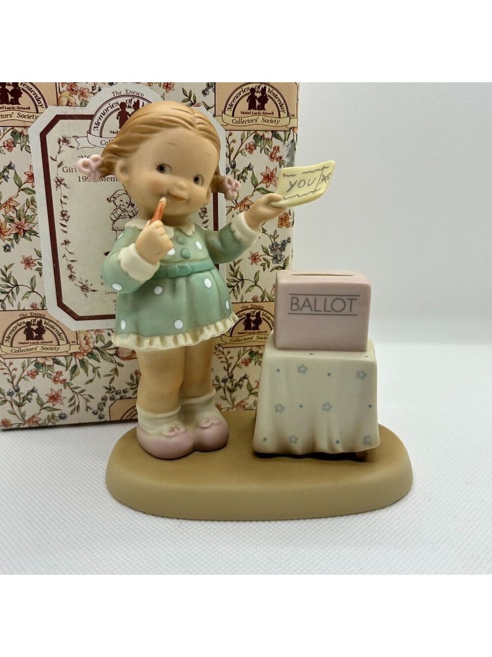 Memories of Yesterday "You've got my vote" 1996 member only figurine